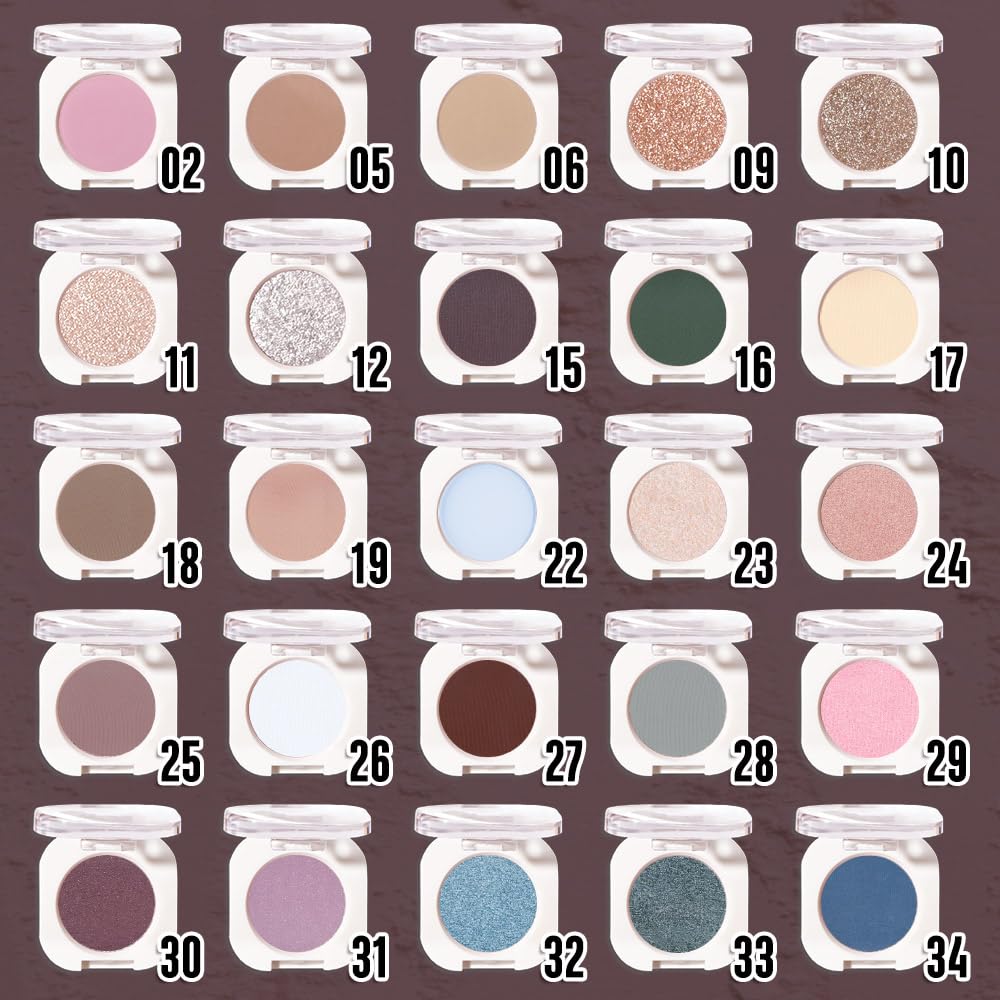 Single Matte Eye Shadow Palette Makeup, Coffee Matte Eyeshadow for Women, Monochrome Eye Shadow Makeup, Pigmented Waterproof Sombras Para Ojos, Vegan, Talc, Paraben & Cruelty Free, 27