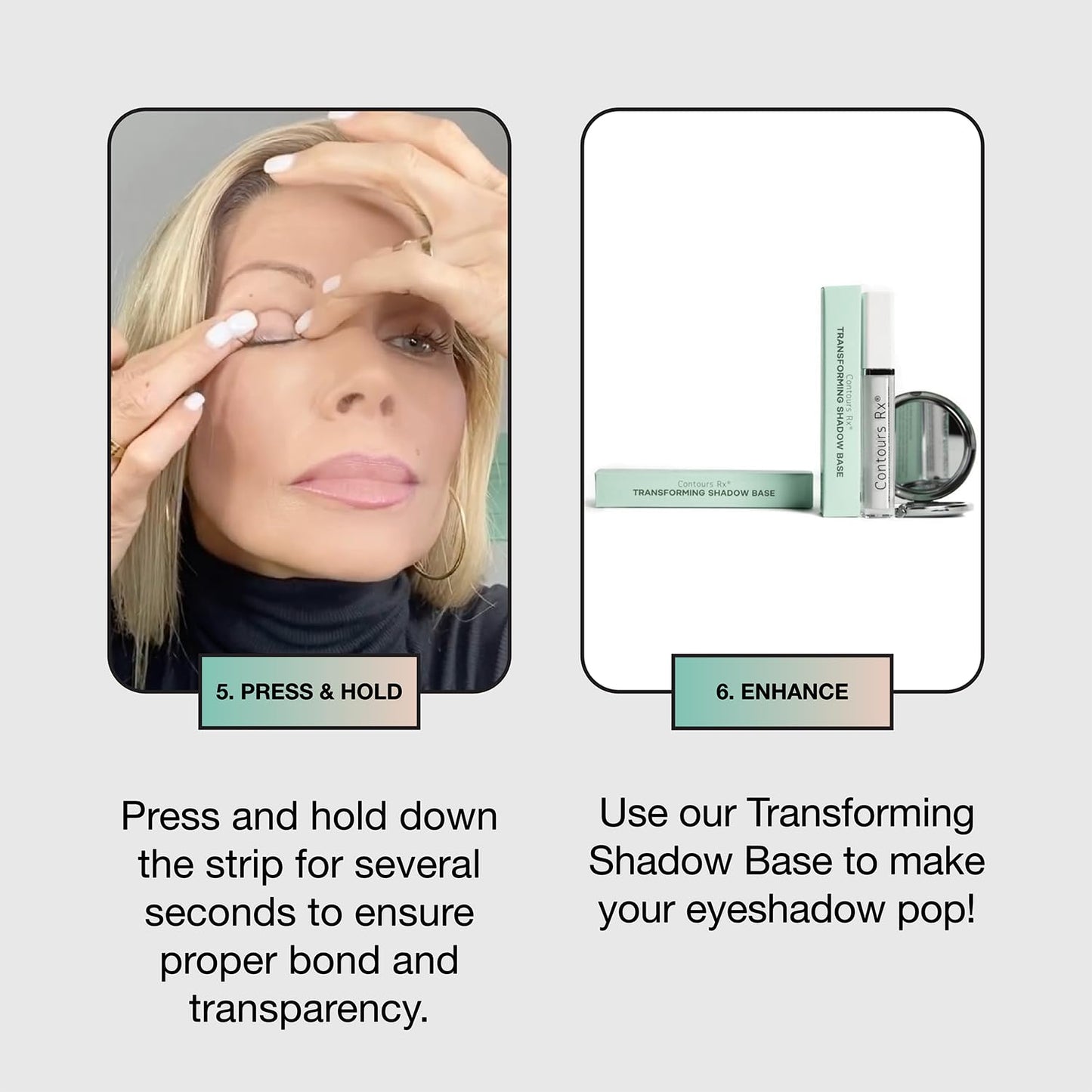 Contours RX Lids by Design - Non-Surgical & Transparent Eyelid Lift Strips - for a More Youthful-Looking Appearance, Reshape and Define with Eyelid Tape for Hooded Eyes (4mm) 80ct