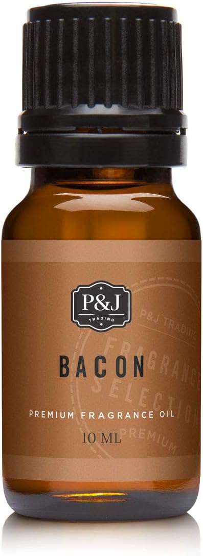 P&J Trading Fragrance | Bacon Oil 10ml - Candle Scents for Candle Making, Freshie Scent, Soap Making Supplies, Diffuser Oil Scents