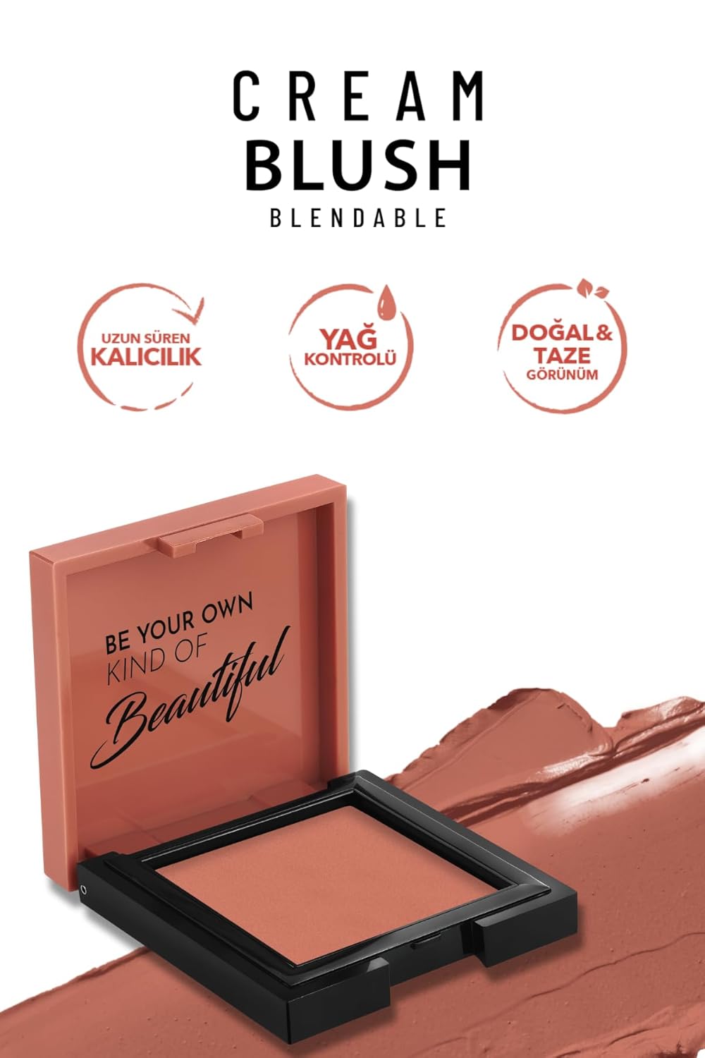 Pastel Cream Blush 42 | Pink | Fresh | Healthy & Natural Look | Ligh Weighted Formula | Sebum Control Richly Pigmented | Easily Blendable | Long Lasting | Semi Matte | 0.18 oz.