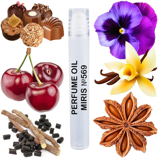MIRIS Perfume Oil No. 569, Inspired by Lolita Lpc, Long-Lasting Women Roll-On, Rollerball 0.34 Fl Oz / 10 ml