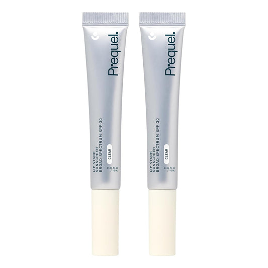 Skin Lip Visor, Clear Lip Balm with SPF 30 PA+++. Mint Flavored with Non-Sticky Finish – Moisturizing Semi Gloss Balm Sunscreen for Daily Use - 2 Pack