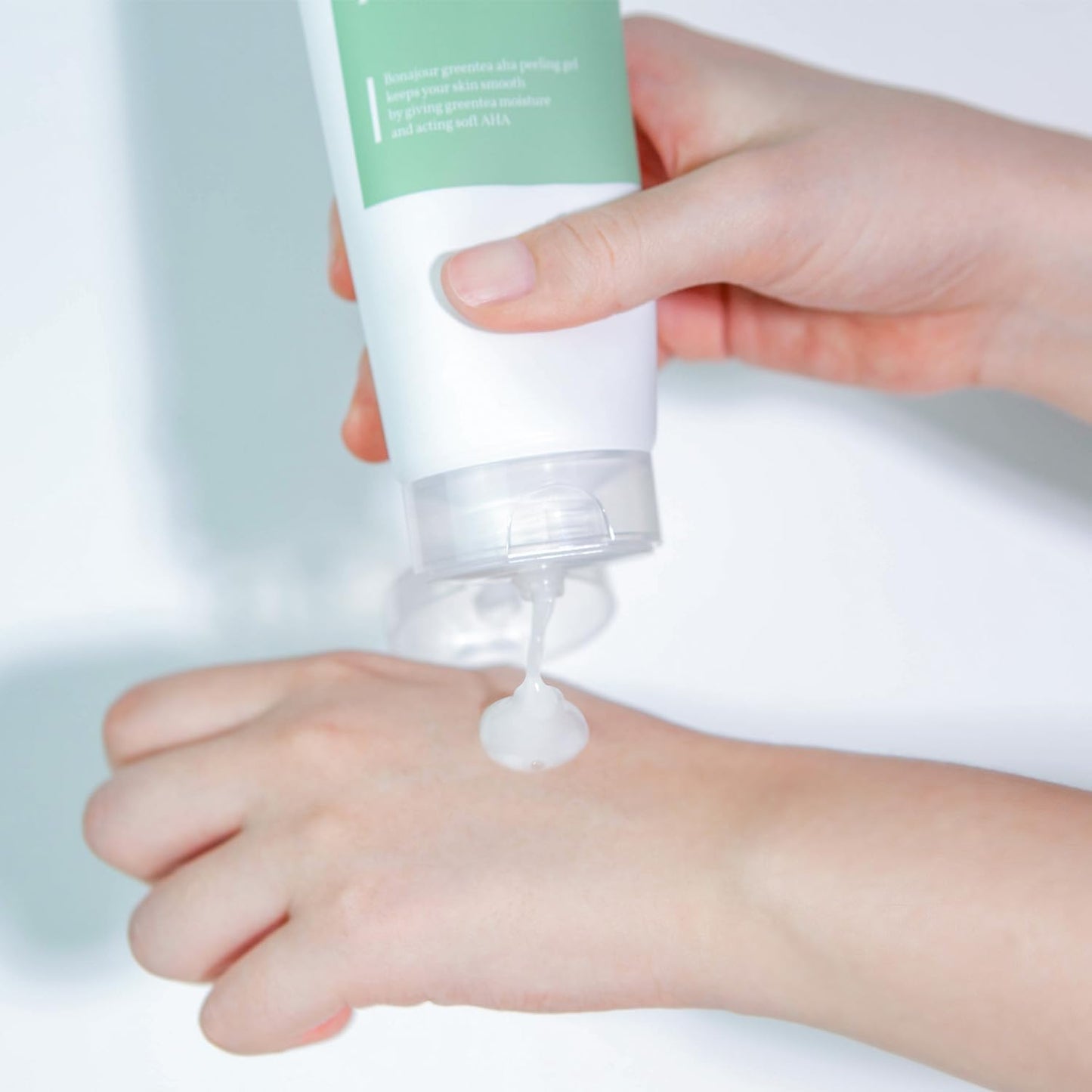 [BONAJOUR] Green Tea AHA Peeling Gel – Best Korean Vegan beauty AHA Deep Facial Exfoliating Gel 5.1Fl.oz
