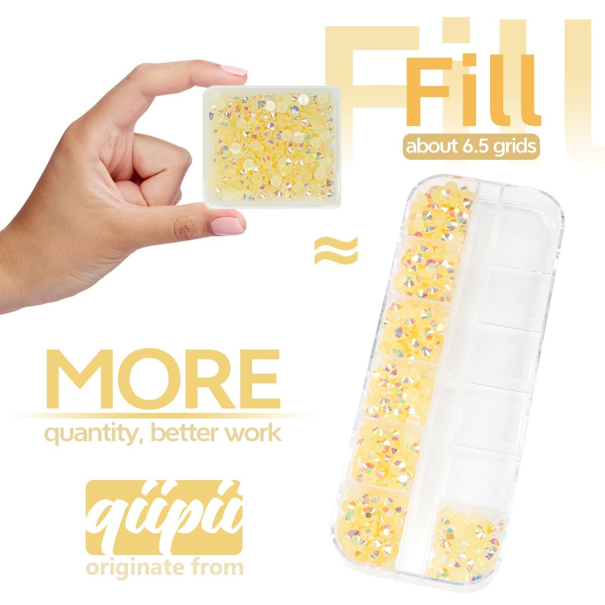 Light Champagne AB Resin Rhinestones for Crafting 3mm 4mm 5mm Flatback Jelly Stones Bulk SS10 SS16 SS20 Non-Hotfix Diamonds Crystals Gems for Nails Face Eyes Makeup Body Tumblers Bottles Crafts