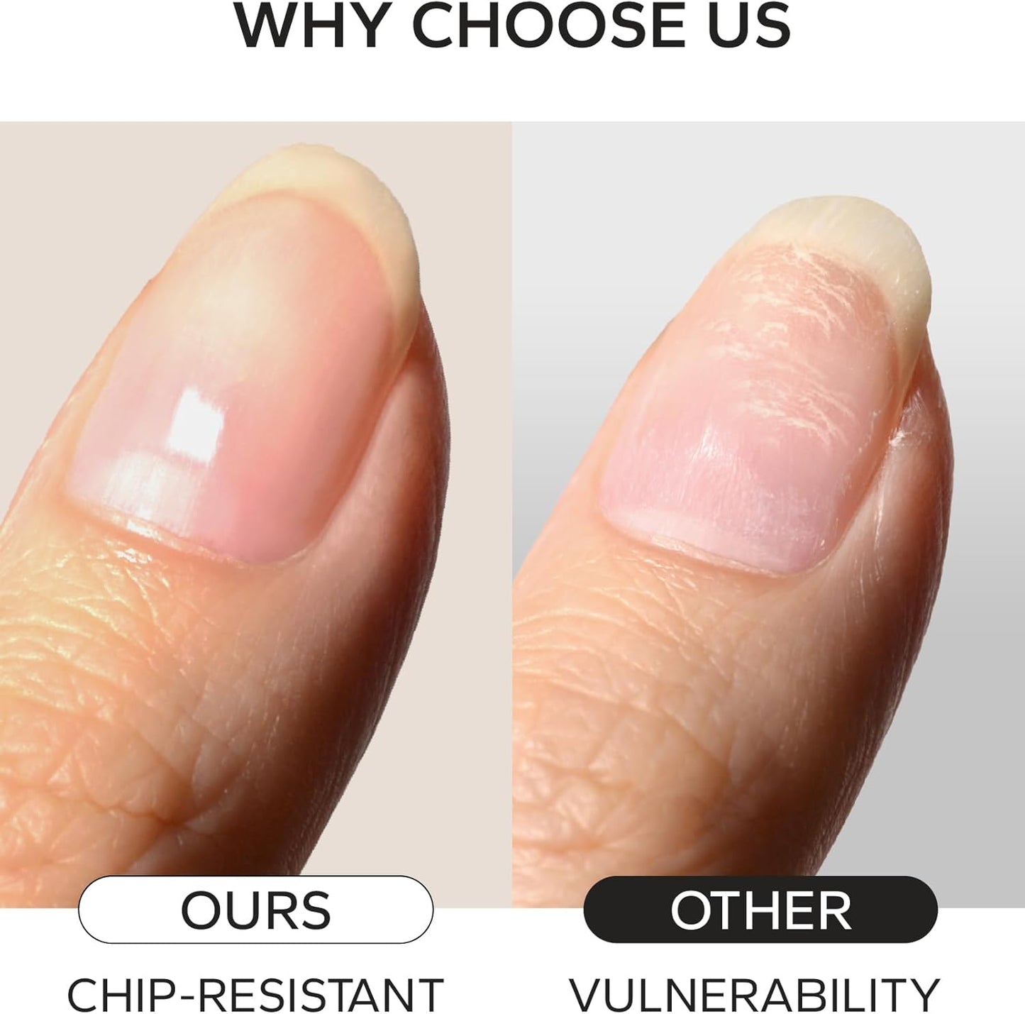 Nail Polish Strips, 20Pcs Salon Quality Gel Nail Stickers, Easy Long Lasting Wraps for Short Nails no UV Light Needed (Glitter Mauve)