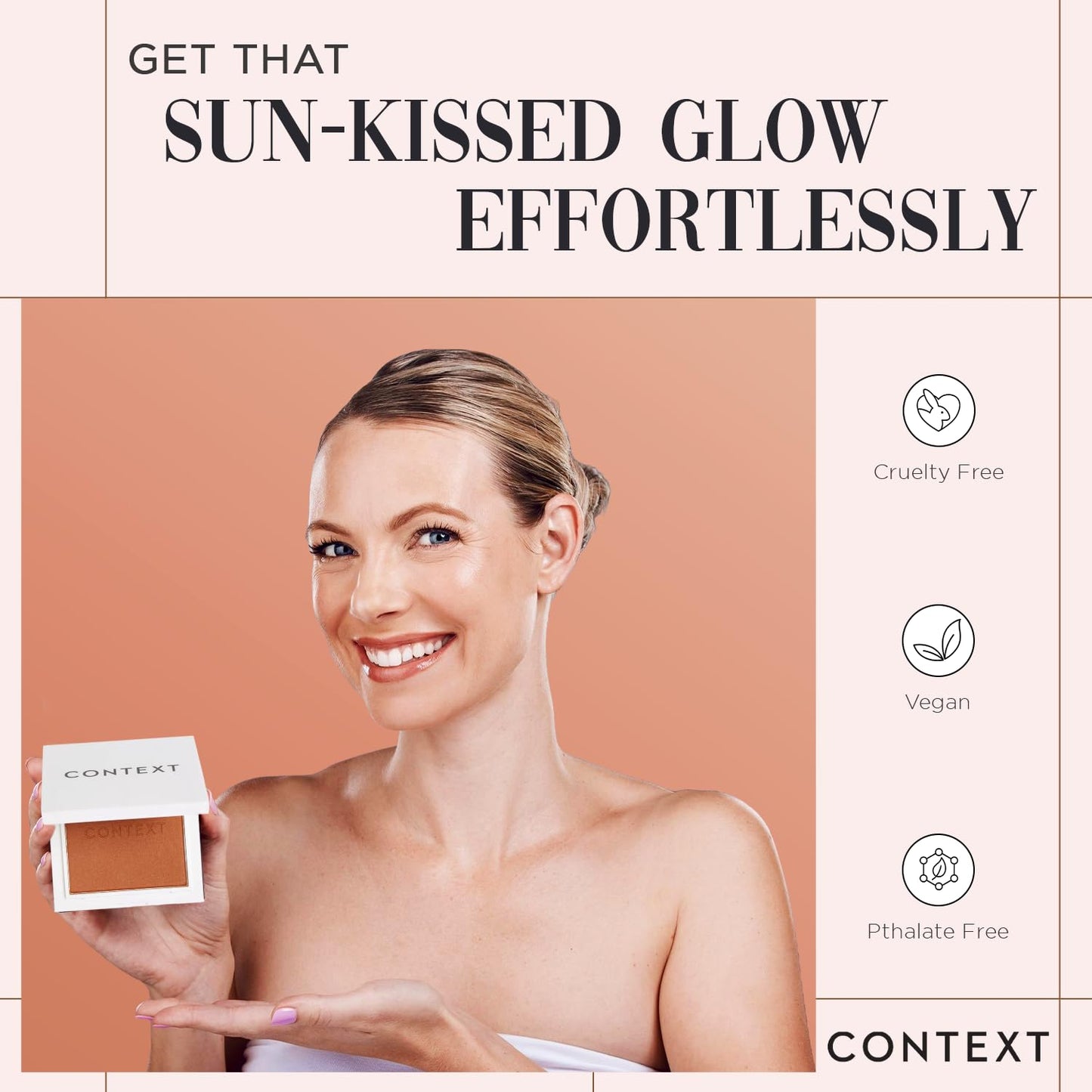 Context Skin Matte Bronzer Powder | Vegan & Cruelty-Free Powder Bronzer for Face | Sun-Kissed Makeup Finish | Long-Lasting, Buildable Coverage Skin Tones | Speed of Sound