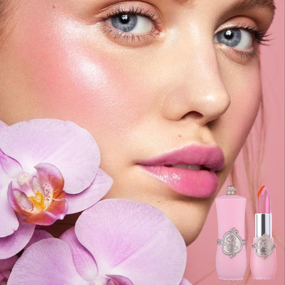 BINGBRUSH 3PCS Jelly Color Changing Lipstick Set - Temperature & pH Activated, Hydrating Non-Sticky Long Lasting Lip Balm, Moisturizing Lip Gloss (#Jelly Color Changing, 3 Count (Pack of 1))