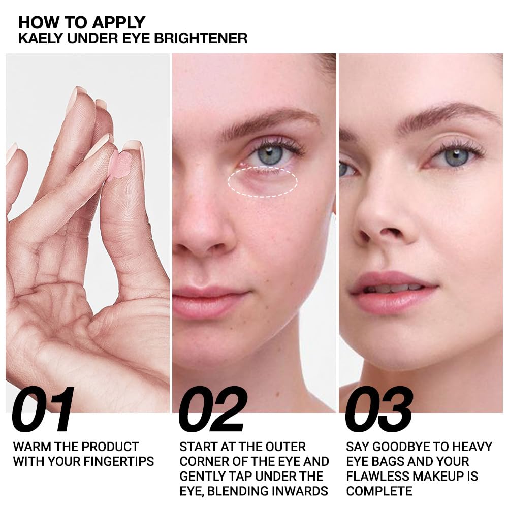 evpct under Eye Brightener, Nourishing Luminous under Eye Concealer Color Corrector for Dark Circles, Waterproof Naturactor Concealer Pot make up for face Eye Ring corrector de ojeras 01# Light Rose