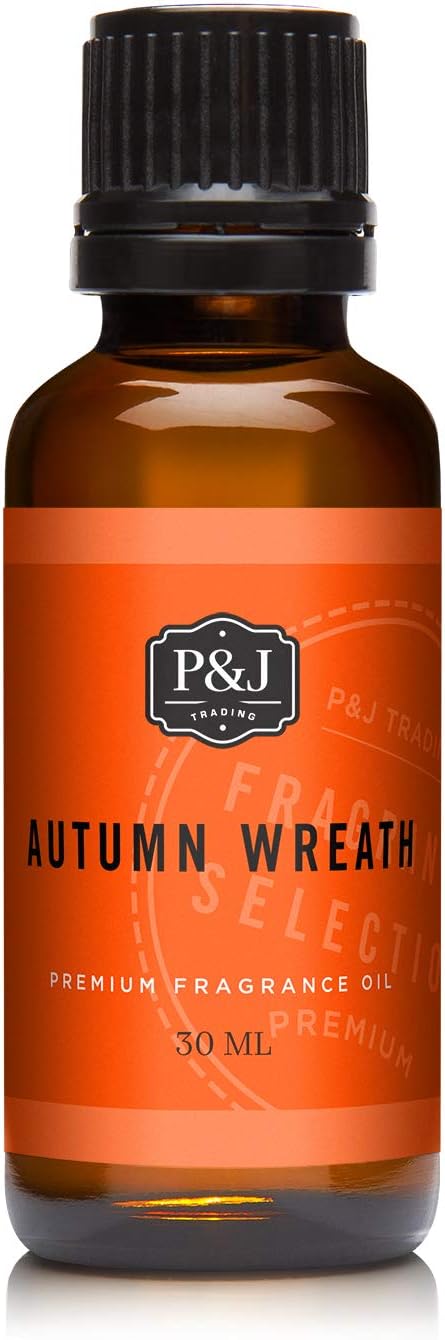 P&J Fragrance Oil Autumn Wreath Scented Candle 30ml
