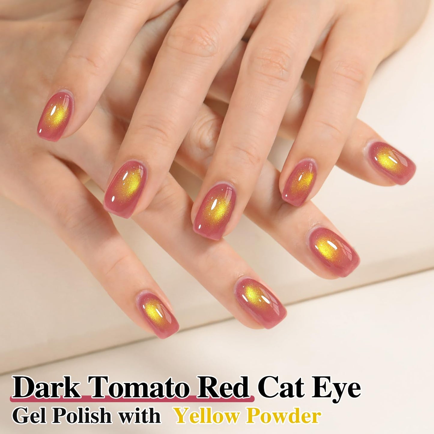 Double Rhythm Jelly Glass Cat Eye Gel Polish with Magnet 15ML Holographic Glitter Shimmer Translucent Sheer Color Magnetic Nail Polish Salon DIY at Home (Navy Purple-MC1266)