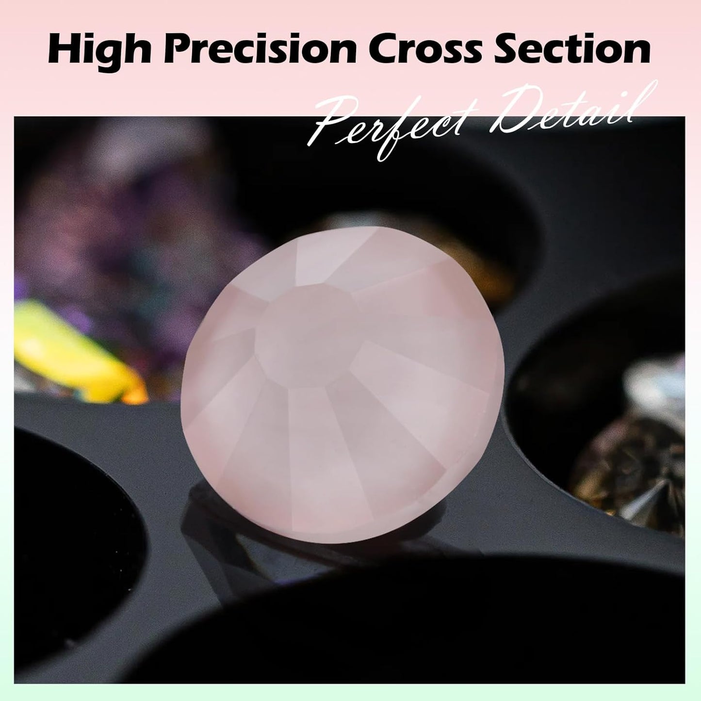 Mocha Lt.red Flatback Rhinestones, Glass Rhinestones for Nail Art and Craft, Glue Fix, Loose Crystal Gemstones(Mocha Lt.red, SS12, 1440pcs, 2.9-3.0mm)