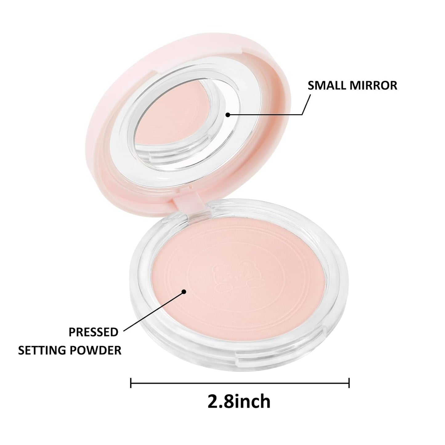 Boobeen Oil Control Matte Setting Powder Translucent Face Setting Foundation Powder, Poreless Finishing Powder, Lightweight&Long Lasting, Compact Pressed Makeup Powder for Soft Focus Effect