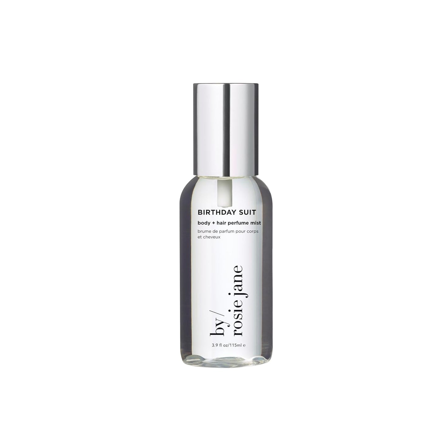 By Rosie Jane Body & Hair Perfume Mist (Birthday Suit) - Clean Hair & Body Mist for Women - With Notes of Tangerine Water, Sweet Apply & Lemon Blossom (115ml)