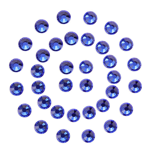 1440Pcs Blue Crystal Rhinestones,Glass Flatback Rhinestones Gemstones Small for Nail Face Makeup Art Crafts Clothes Decoration -(SS6,2.0mm,Blue)