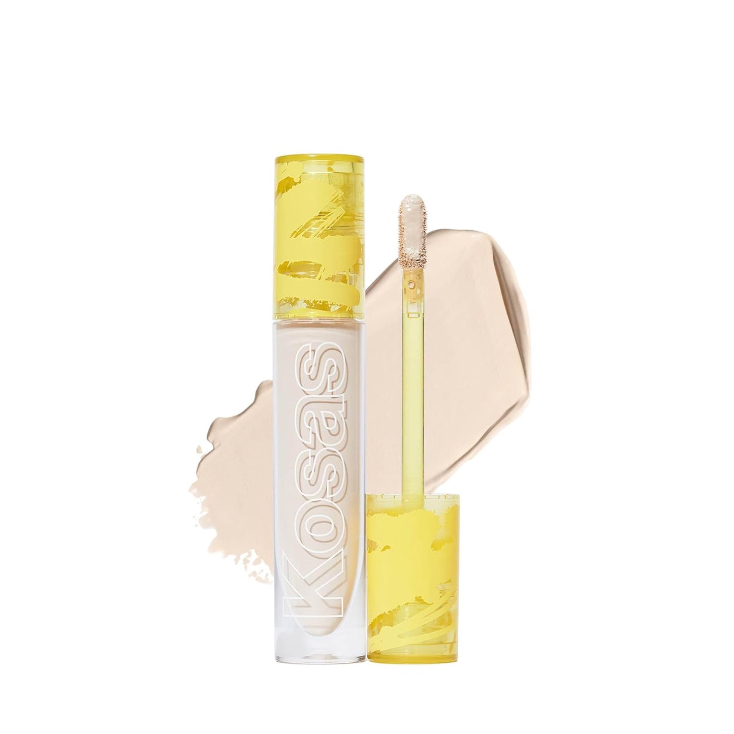 Kosas Revealer Concealer - Medium Coverage Makeup with Hyaluronic Acid, Conceals Dark Circles Under Eyes, Dark Spots and Blemishes + Brightens, Hydrates, Long-Lasting & Vegan, (Tone 01 N)