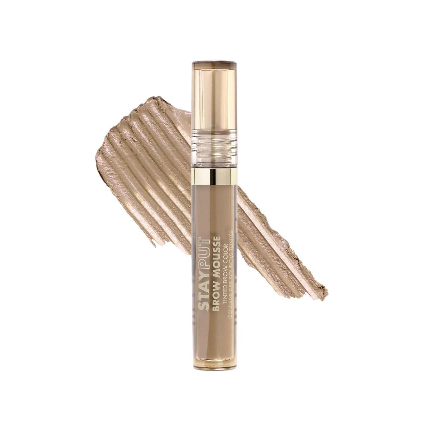 Milani Brow Tint- Stay Put Tinted Brow Mousse, Nourishing, High-Pigment infused with Shea Butter, Jojoba Seed Oil & Panthenol Vitamin B5 - Taupe