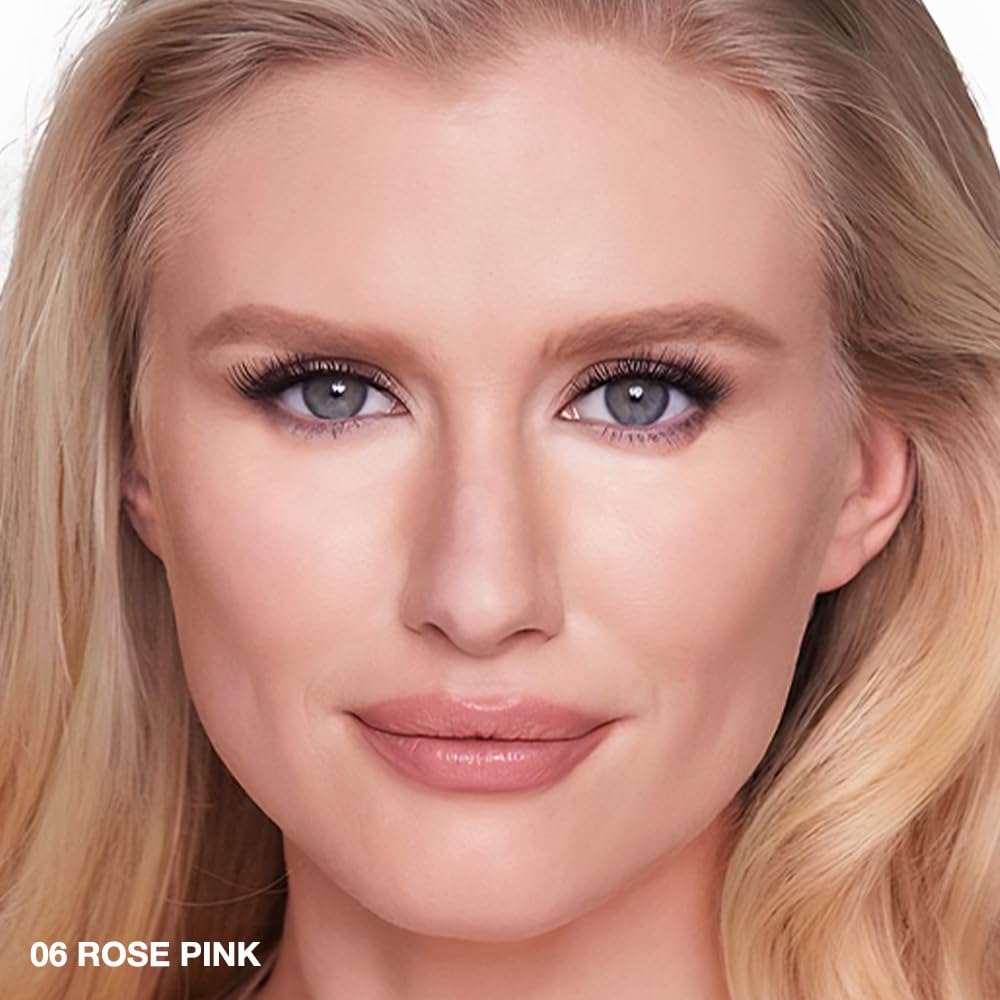 evpct under Eye Brightener, Nourishing Luminous under Eye Concealer Color Corrector for Dark Circles, Waterproof Naturactor Concealer Pot make up for face Eye Ring corrector de ojeras, 06# Rose Pink