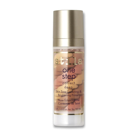 stila One Step, Color Corrector & Brightening Primer | Facial Serum to Even Skin Tone, Moisturize & Hydrate, Oil-Free Makeup | 1 Fl. Oz.