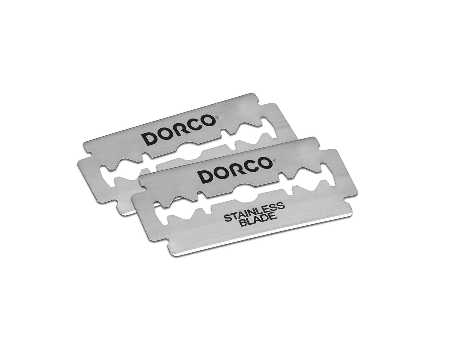 Dorco ST300 Platinum Extra Double Edge Razor Blades 100 Count, Premium Stainless Steel Shaving Blades, Super Sharp for Smooth, Precise Shave