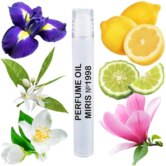 MIRIS Perfume Oil No. 1998, Inspired by Cristalle Eau Verte, Long-Lasting Women Roll-On, Rollerball 0.34 Fl Oz / 10 ml