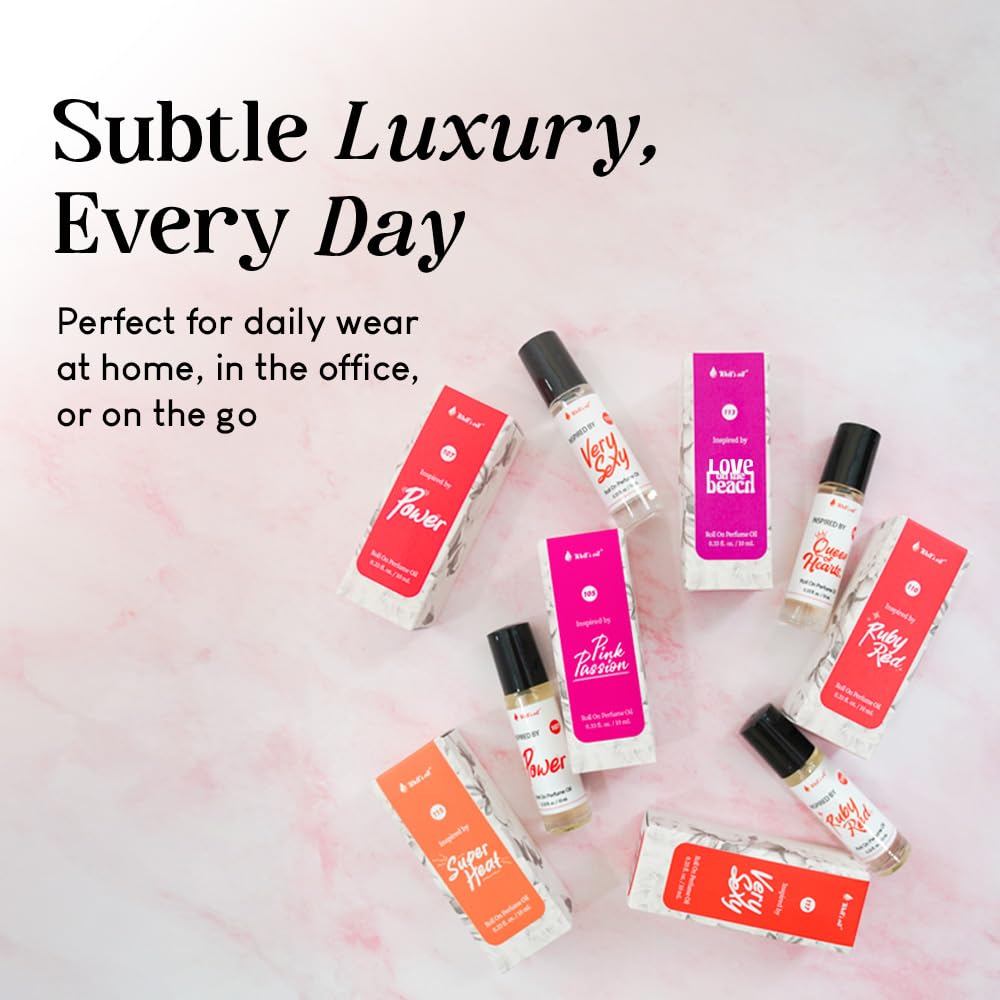 Well's Oil Roll-On Perfume Oil (Inspired by G. Guilty) | Ambery & Floral Notes | Long-Lasting | Paraben-Free | 0.33 Fl Oz / 10 ml