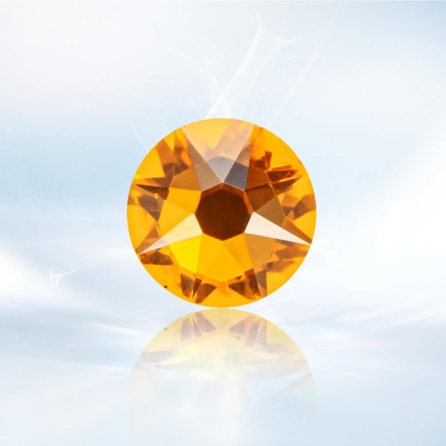 Novani Topaz Rhinestones 1440pcs Flat Back Round Rhinestone Style 2088 Sparkly Crystal Gemstones for Nail Art and Crafting SS20,4.6-4.8mm