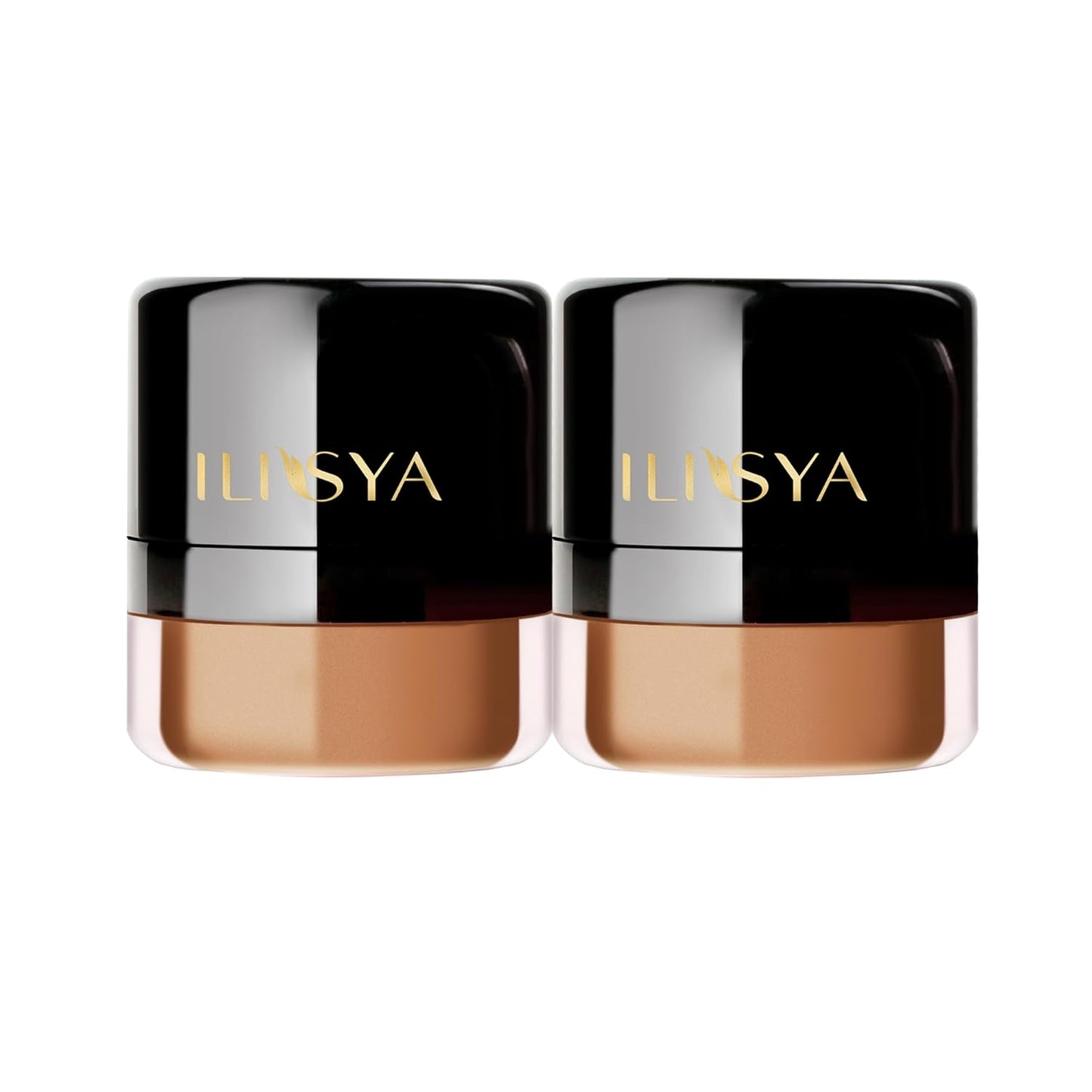 Face Blush Powder Makeup Soft Mushroom Blush for Cheeks Long Lasting Makeup Powder Highlight - Matte Finish (Bronze Gingko)-2 Boxes