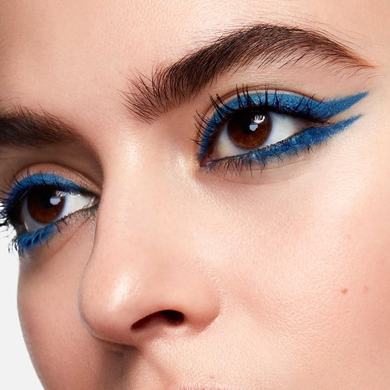 MAKE Beauty Continuum Waterproof Gel Eyeliner Pencil. Creamy, Pigmented Multi-Use, including Waterline with Built-in Sharpener and Blending Brush. Smudge-Proof Makeup. Shade - Galaxy, Teal