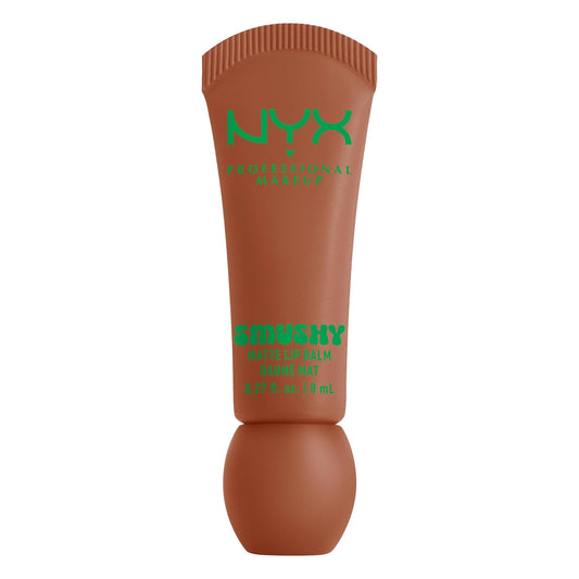 NYX PROFESSIONAL MAKEUP Smushy Matte Lip Balm, Tinted Lip Moisturizer with Soft, Matte Finish - Soft Smile (Soft Nude)