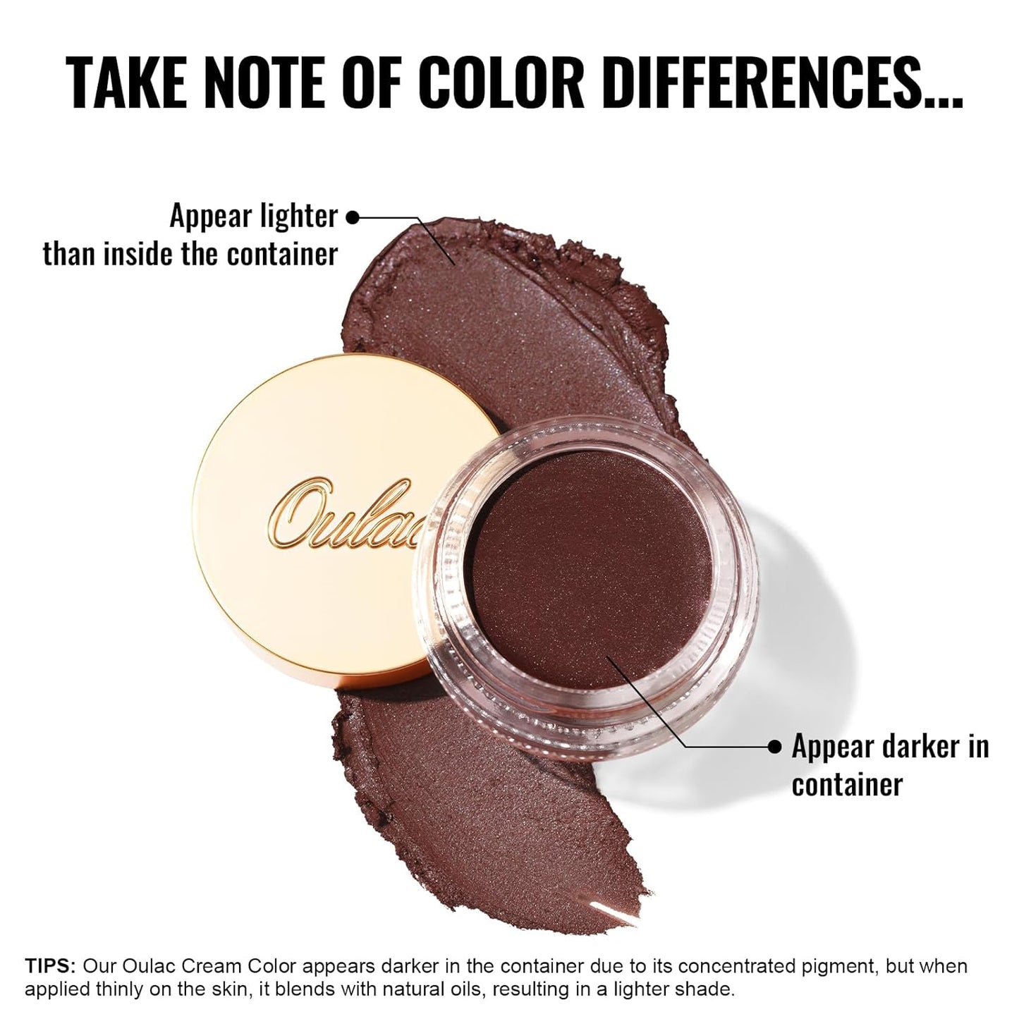 Oulac Matte Eyeshadow 3-in-1 Eyeshadow Eye Primer&Eyeliner Highly Pigmented Waterproof Smudge-proof Long Lasting Wear Smooth&Blendable Formula for Natural Look,Vegan & Cruelty-Free,CM06