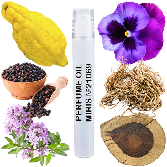 MIRIS Perfume Oil No. 21069, Inspired by The Beat, Long-Lasting Men Roll-On, Rollerball 0.34 Fl Oz / 10 ml