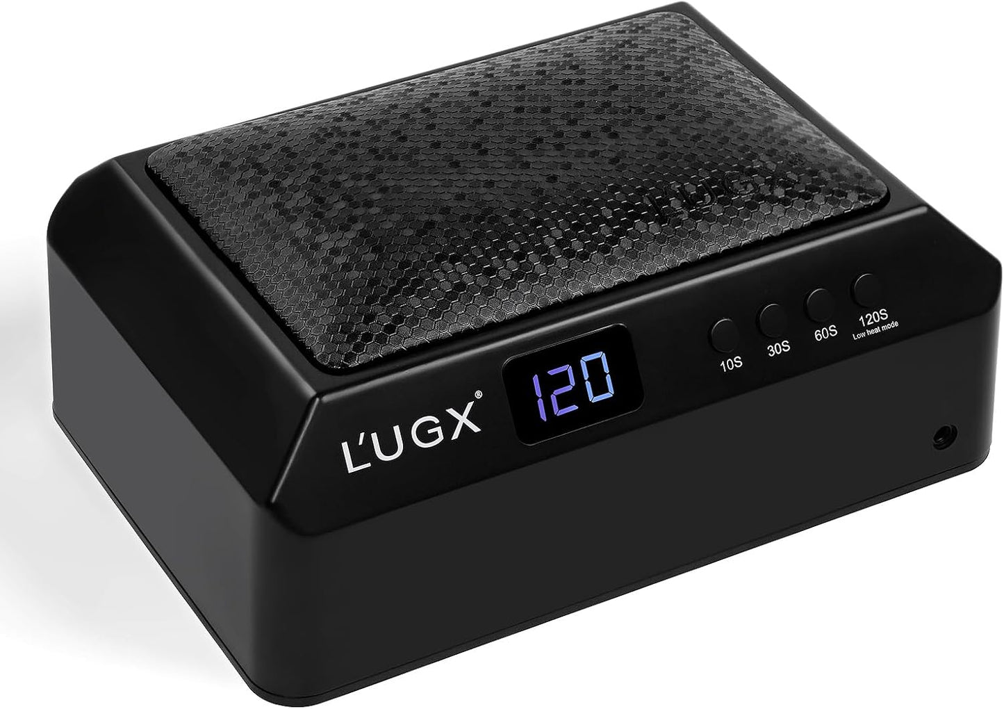 L'UGX Professional Nail Lamp for Gel Polish Dryer 72W LED UV Nail Lights with Arm Rest Pillow & Retractable Tray,Perfect for Manicure & Pedicure at Salon & Home Black