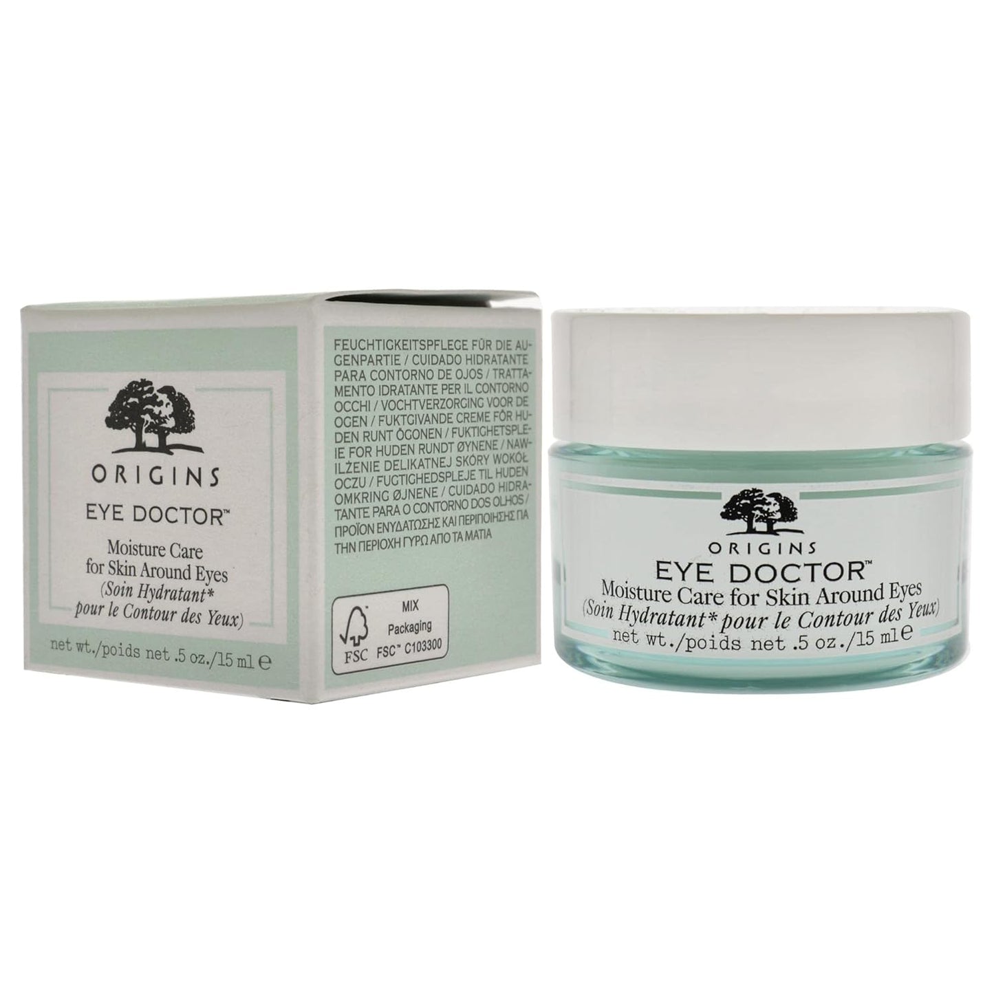 Origins Eye Doctor Moisture Care for Skin Around Eyes, 0.5 Fl Oz (Pack of 2)