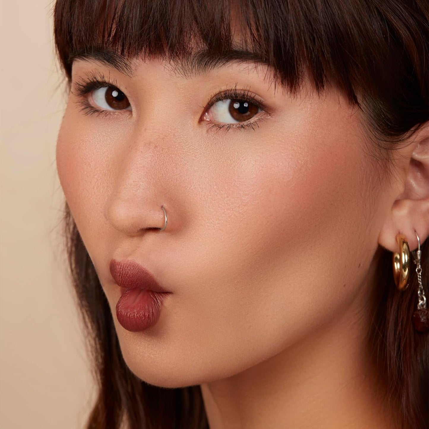 Monika Blunder Beauty - Kissen Lush Lipstick Crayon - Romy (Dark Nude) Clean Beauty, Cruelty-Free, Vegan