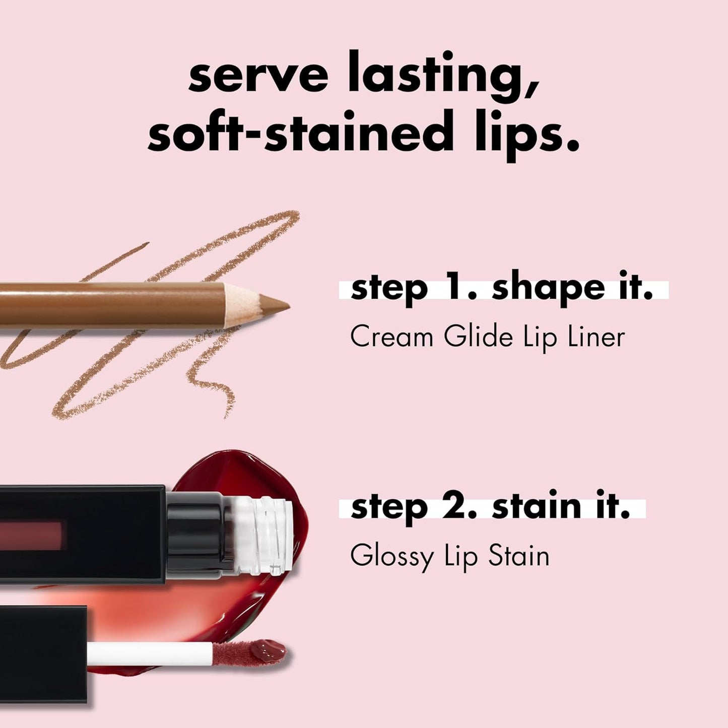 e.l.f. Glossy Lip Stain, Long-Lasting, Lightweight Lip Stain For A Sheer Pop Of Color & Subtle Gloss Finish, Vegan & Cruelty-Free, Fuchsia Fantasy
