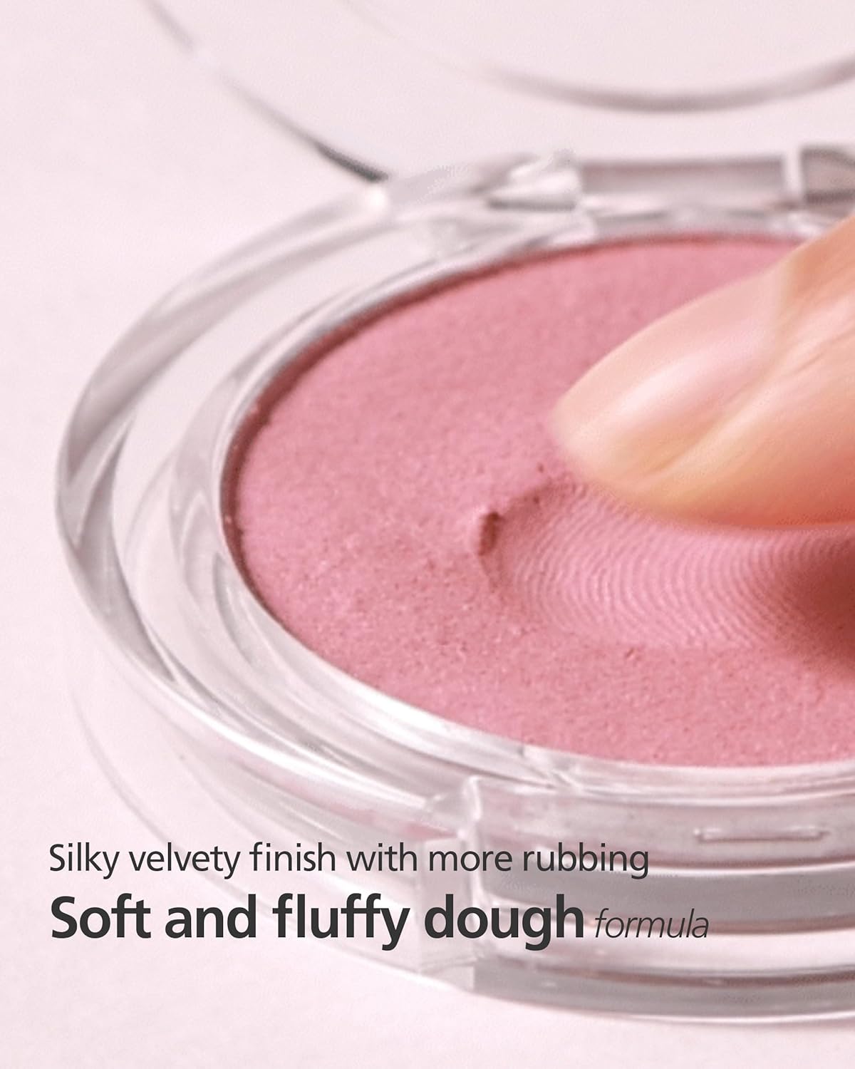 THESAEM Jelly Blusher PK02 Scarlet Pink - Velvety Finish Soft Jelly Powder Cheek - Easy Blending Formula- Lightweight, Smooth, Natural Buildable Blusher