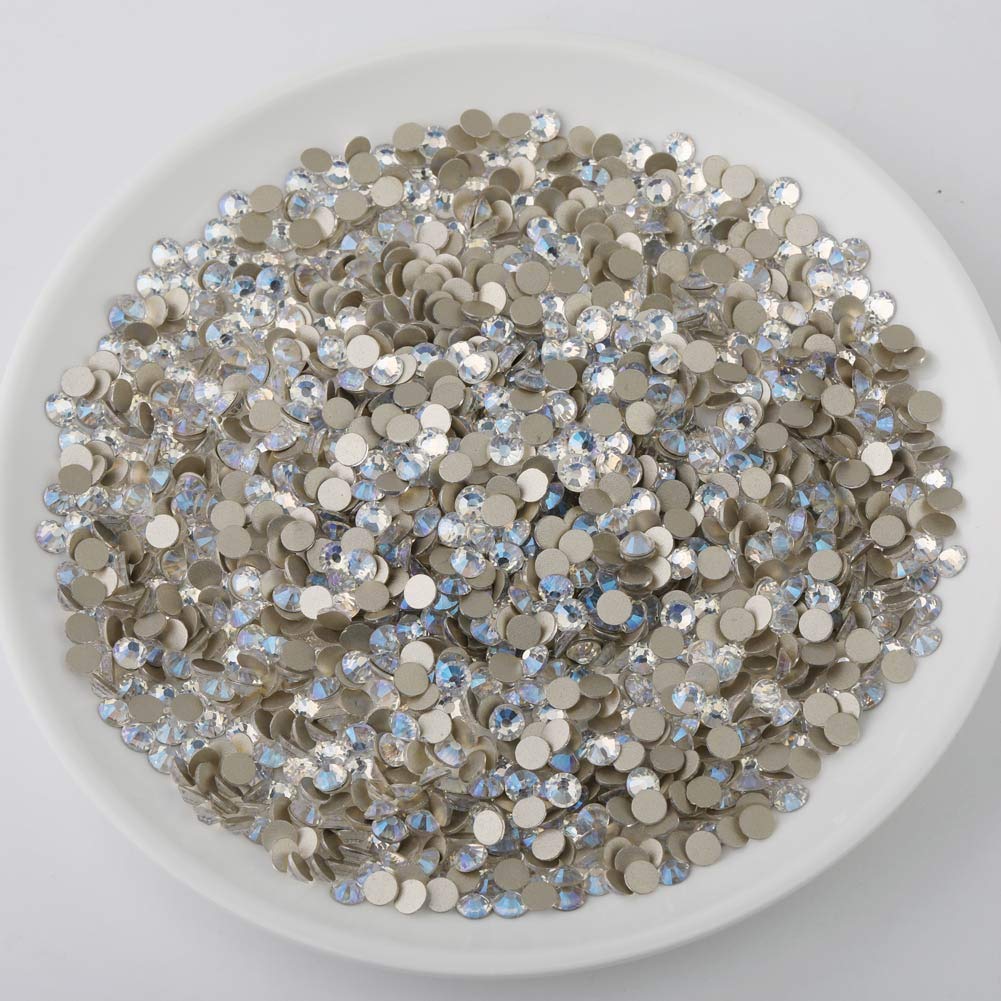 beadsland Flat Back Crystal Rhinestones Round Gems, Blue Moonlight (1.9-2.0mm) SS6/1440pcs