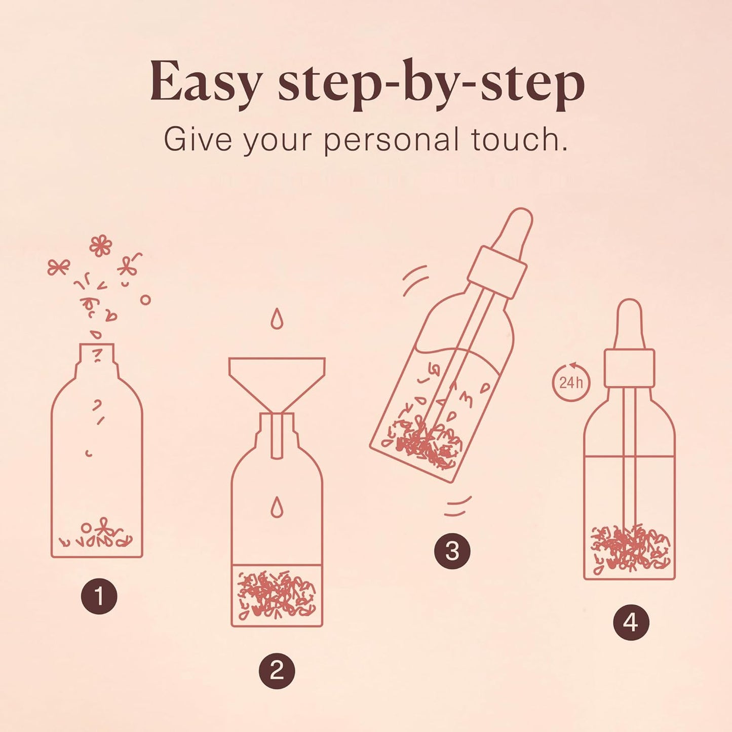 DIY Body Oil Set for Hair, Body & Bath | Includes Almond Oil, Cedar Wood, Orange Peel, Lavender | Gift Idea for Women | Anniversary & Birthday Gift for Her