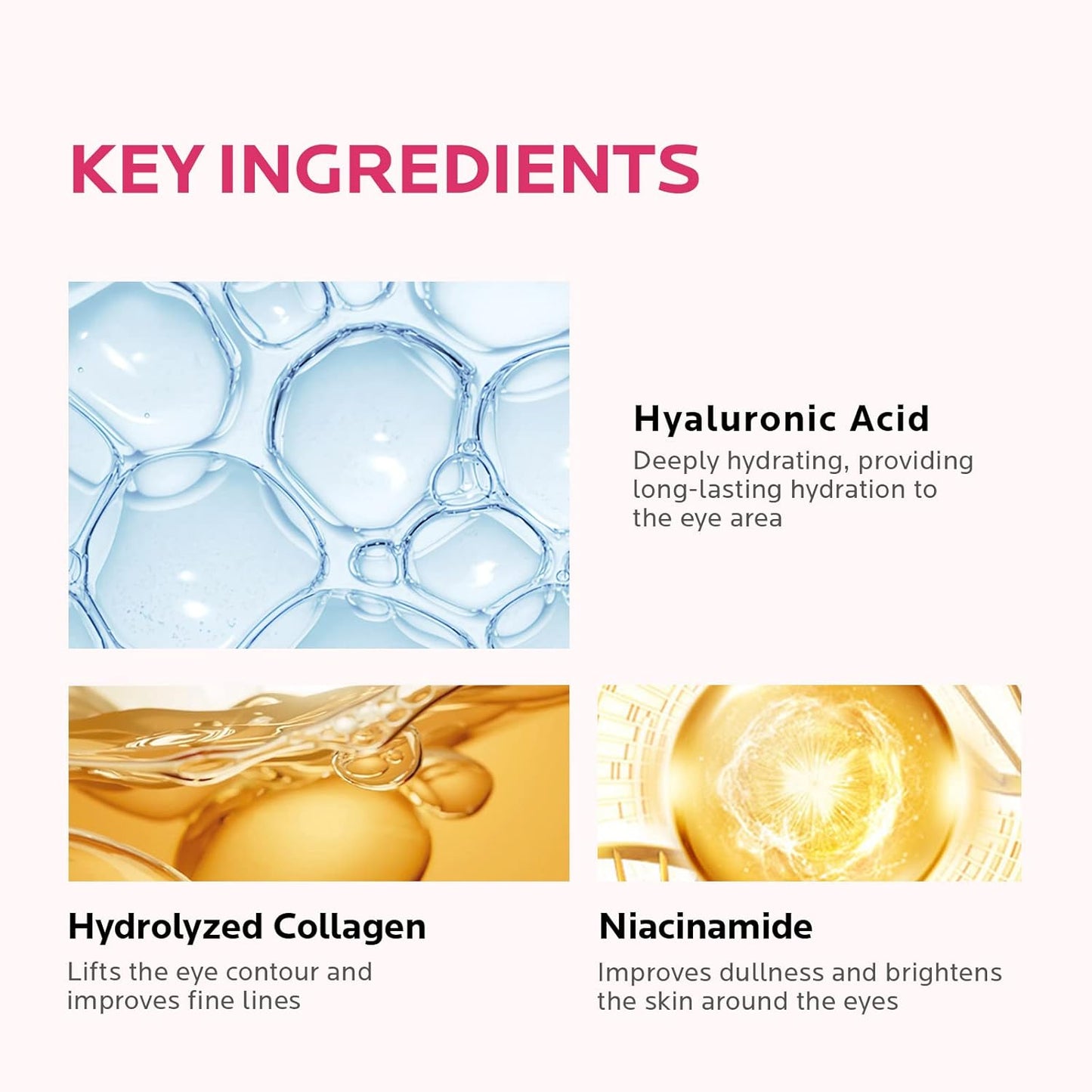 ZealSea 20 Pairs Eye Gel Pads for Dark Circles Wrinkles Eye Bags Puffy Eyes Hydrating Anti Aging Under Eye Mask Patches Lighten Fine Lines for Women