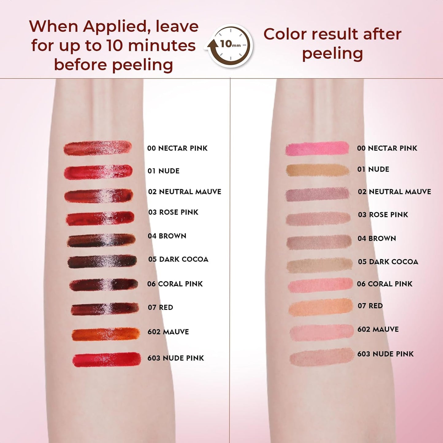 Lip Liner Stain Peel Off with Tweezer, Long Lasting Matte Lip Tattoo, Highly Pigmented Color Lip Makeup, Waterproof, Transfer-proof Lipstain for Women, for All Skin Types CORAL PINK