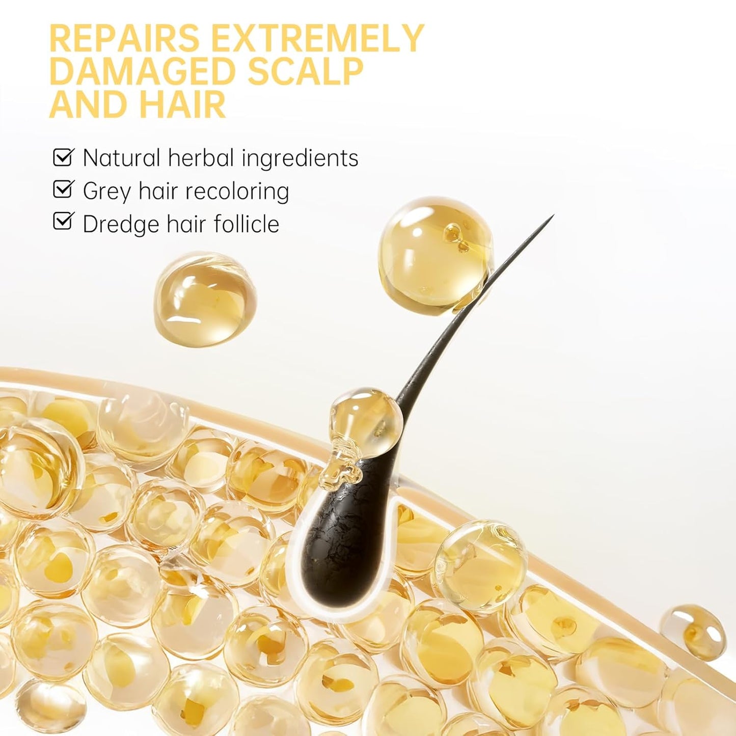 5% Minoxidil Hair Growth Serum, Natural Biotin Hair Oil for Men and Women, 2 fl oz