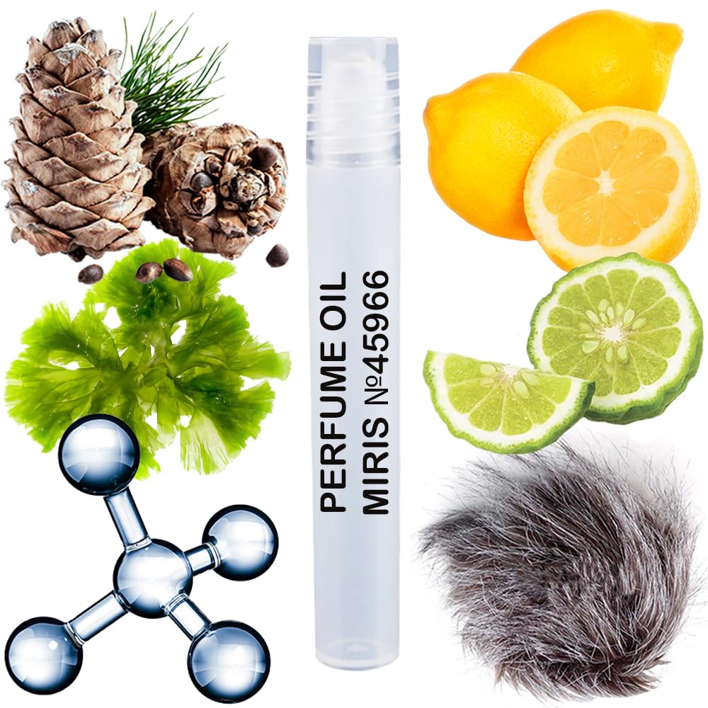 MIRIS Perfume Oil No. 45966, Inspired by Megamare, Long-Lasting Unisex Roll-On For Women and Men, Rollerball 0.34 Fl Oz / 10 ml