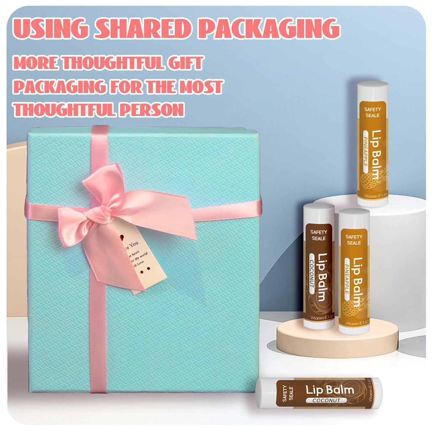 98 Pack Natural Lip Balm Bulk with Vitamin E and Coconut Oil - Moisturizing, Soothing, and Repairing Dry and cracked Lips, Mini Chap Stick Gifts for Kids Women Men - 14 Flavors - Non-GMO