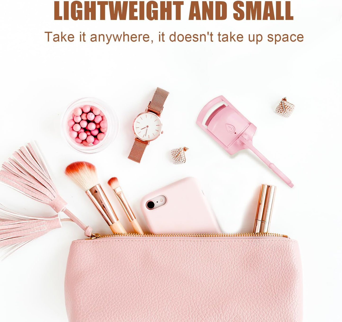 2025 C-Shaped Heated Eyelash Curler Fast Heat Up in 5s - Rechargeable Electric Eyelash Curler for 24H Long Lasting Curls - Safe Anti-Burn Lash Curler Elevate Your Beauty with Stunning Lashes