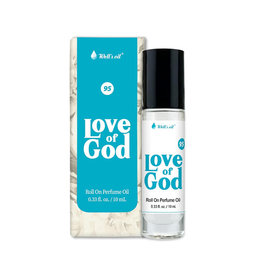 Well's Oil Perfume Oil Roll-On (Love of God) | 10 ml / 0.33 fl Oz | Clean, Rich, Pure Scent, Alcohol-Free, Oil Based, Long Lasting, Concentrated Roll-on Perfumes for Women and Men