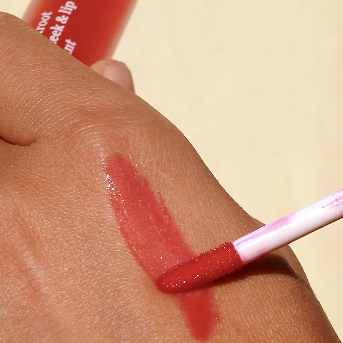 Ere Perez - Natural Beetroot Cheek + Lip Tint | Water-Resistant, Long-Lasting, Hydrating, Vibrant | Blue Agave, Rosehip Oil, Vitamin E | Vegan, Cruelty-Free, Clean Beauty (Fun-Pink)