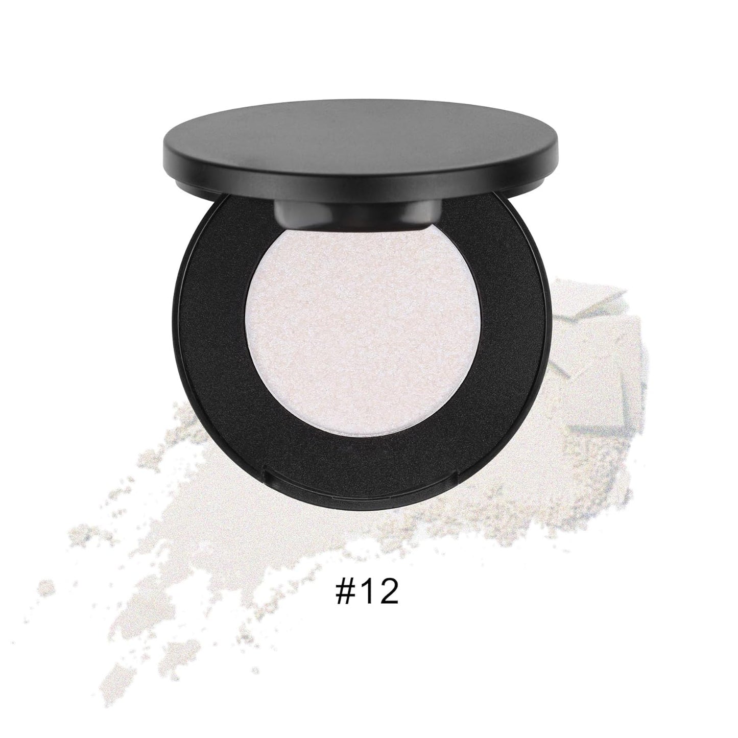 Face Highlighter Powder Palette, Glossy Glitter Illuminator Powder, Shimmer Shades for Face Highlighter Makeup, Highly Pigmented Natural Shiny Highlight Makeup Illuminator Highlighter 12