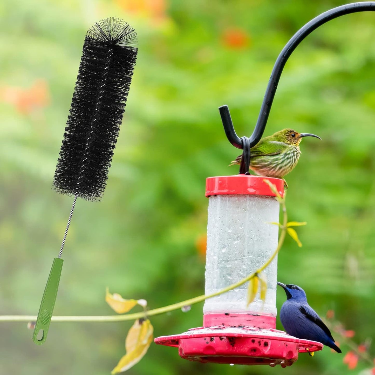 Bottle Brush, Bendable Long Handle Cleaner Brushes for Cleaning Neck Bottles, Baby Bottles, Water Bottles, Tumblers, Flask, Bird Feeder, Vase and Home Kitchen Sink Cleaning Brush