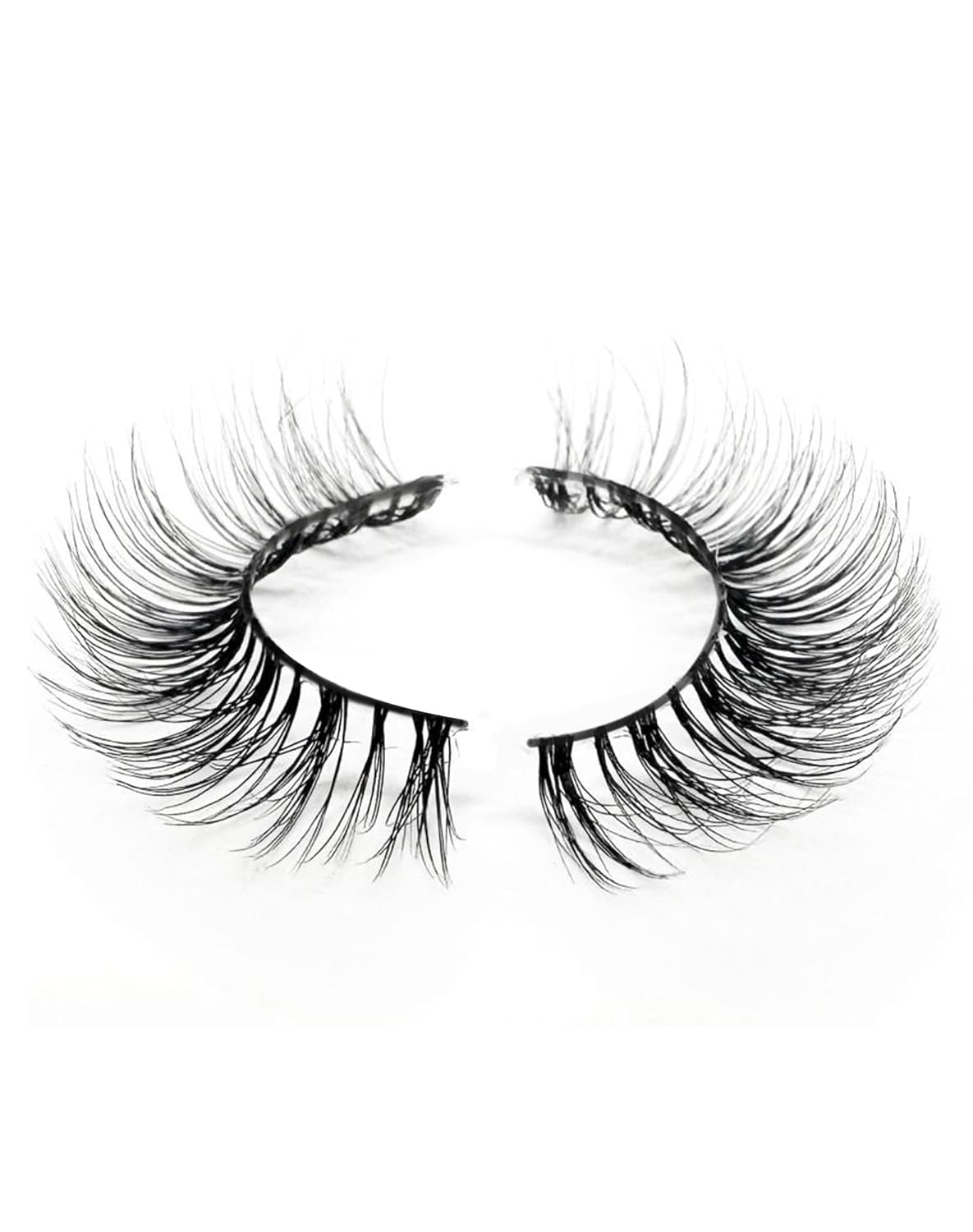 Eyelashes Natural Look Strip Lashes Wispy Natural Mink Lashes Volume Lash Fluffy Fake Eyelashes C Curl False Lashes Thick Eyelashes 7 Pairs