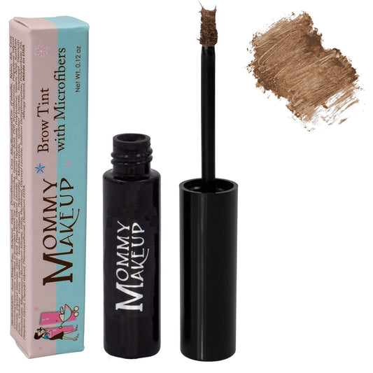 Brow Tint with Microfibers - 4-in-1 Tinted Eyebrow Gel to Groom, Hold, Sculpt & Color Your Brows, Covers Gray Hair - Water Resistant, Clump-Free, Long Lasting (Blonde) by Mommy Makeup
